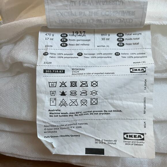 Ikea LATTJO Forrest Animals Duvet Cover 2 Pillowcases & Duvet Insert Full/Queen - Picture 4 of 5